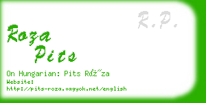 roza pits business card